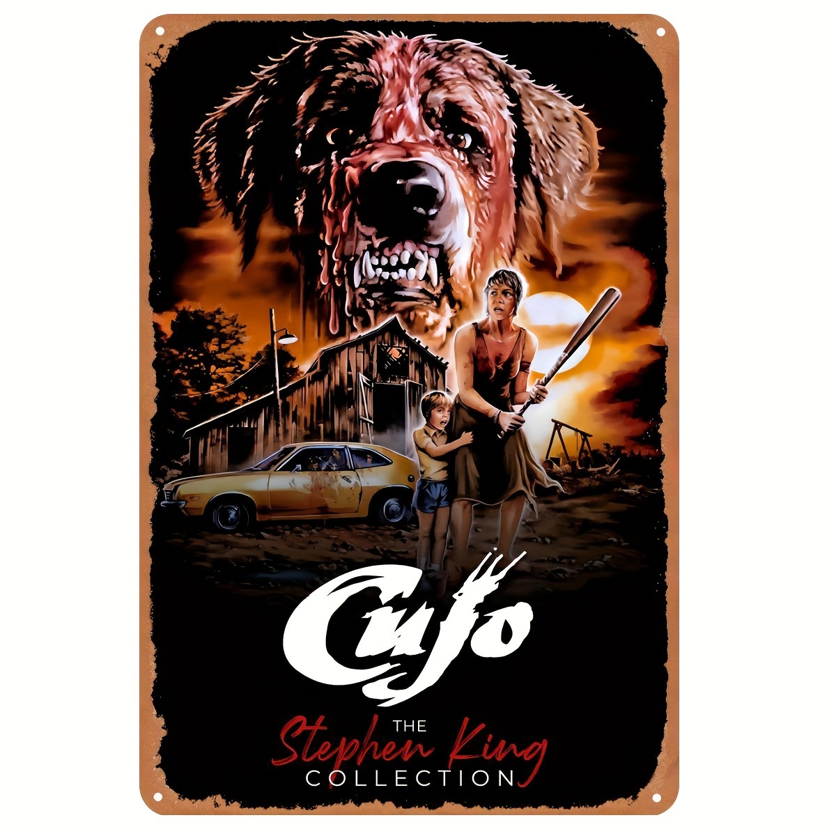 Cujo (1983) Vintage Metal Tin  - Vintage Collectible Posters review and price