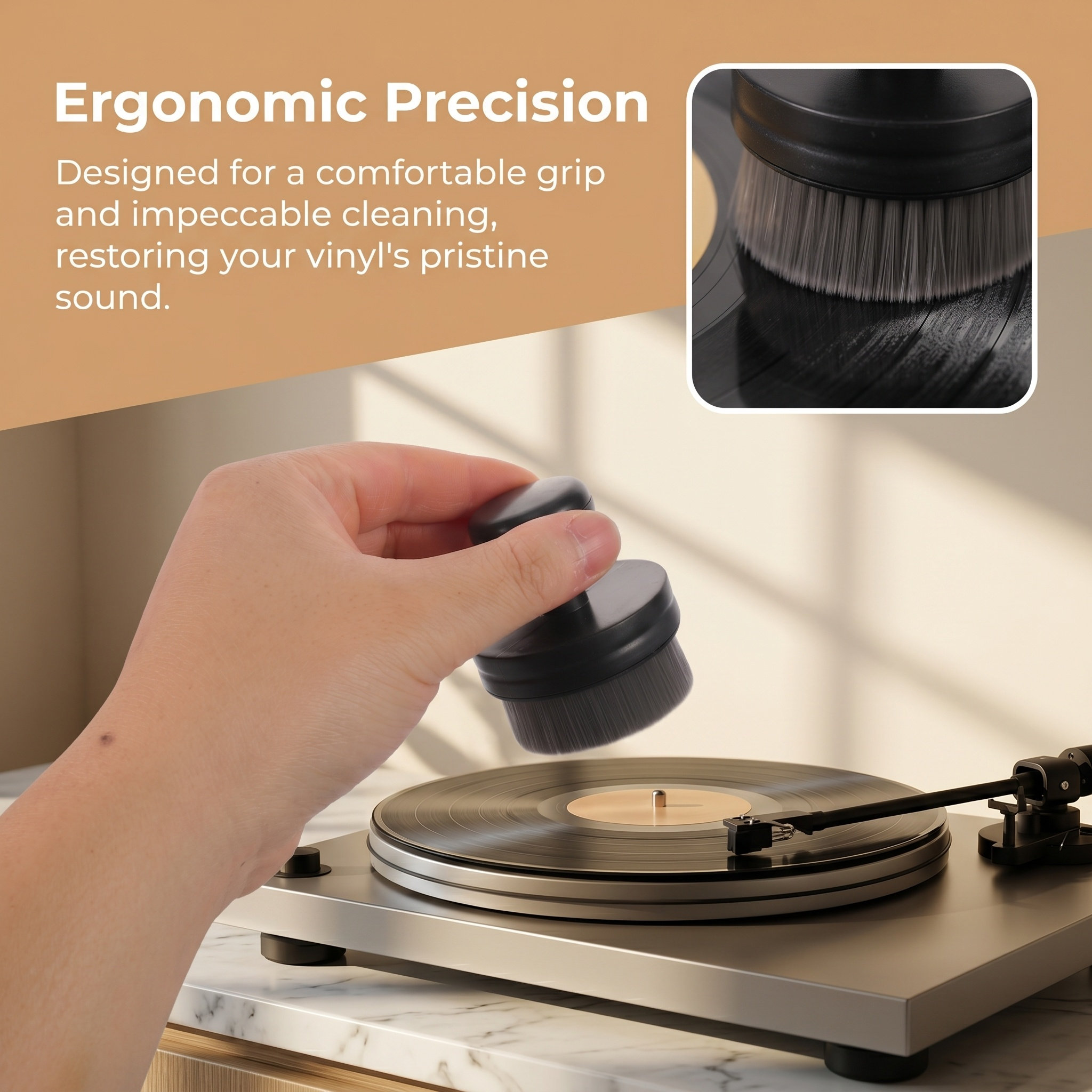 Audio Record Cleaning Brush Al - Vinyl Record Cleaner review and price