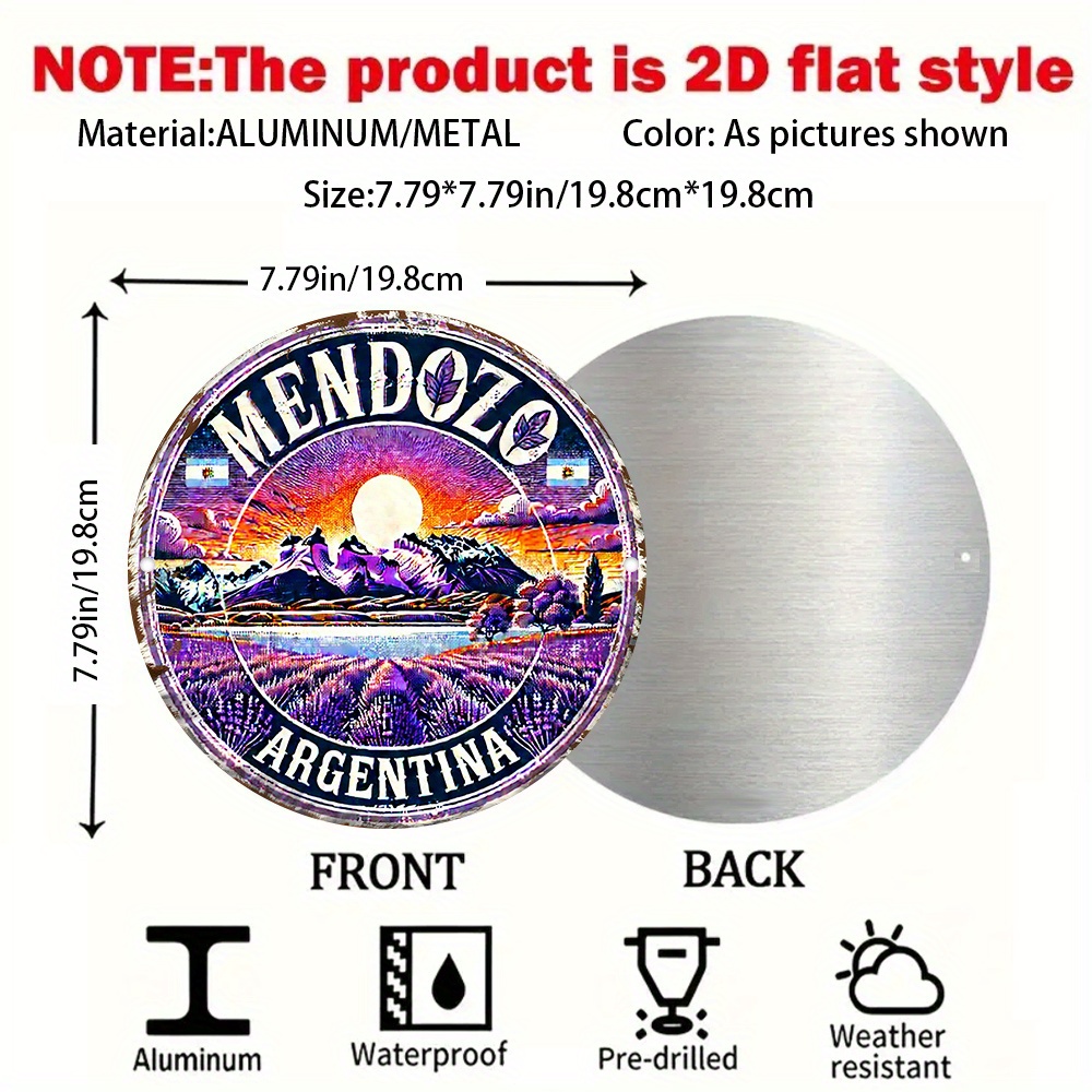 2D Flat, 2D Flat Retro Mendoza - Vintage Collectible Plates review and price