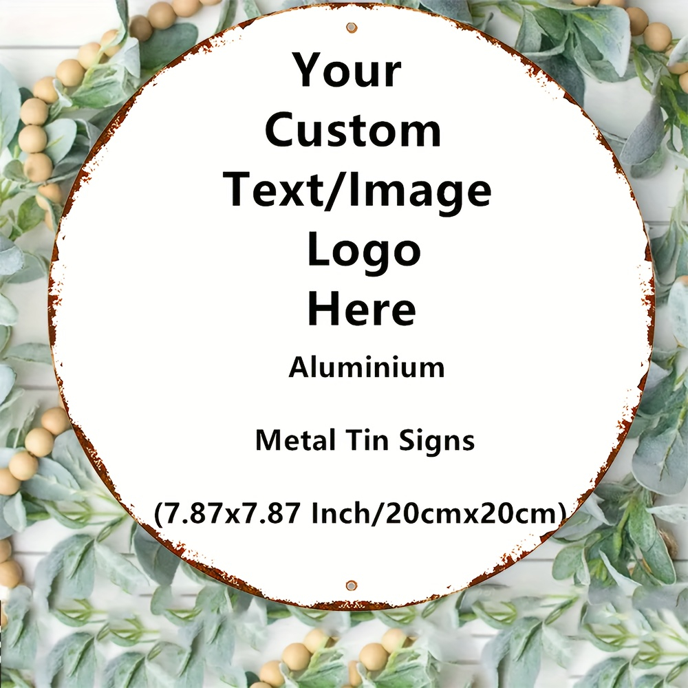 Custom Round 2D Metal Tin Sign - Vintage Collectible Plates review and price