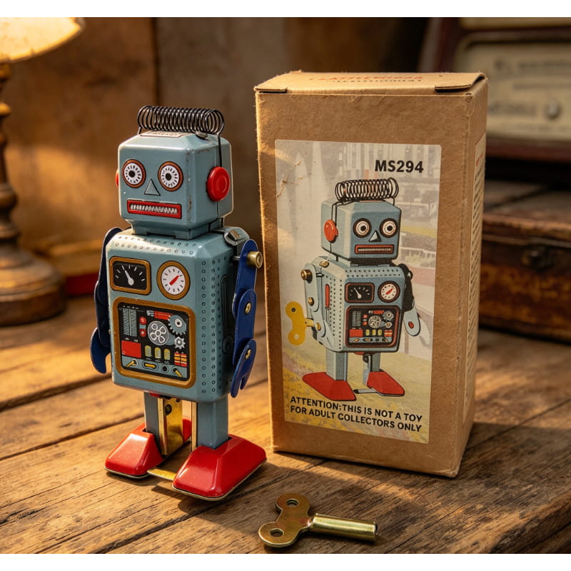 Vintage MS294 Tin Wind-Up Robo - Vintage Collectibles Store review and price